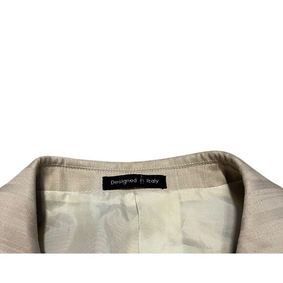 Tessori Uomo 100 % Wool Off White Sport Coat/Blazer Men's Size 46R - Italy - Picture 12 of 15